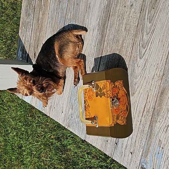 VTG 70s Wooden Handbag - Picture 13 of 16